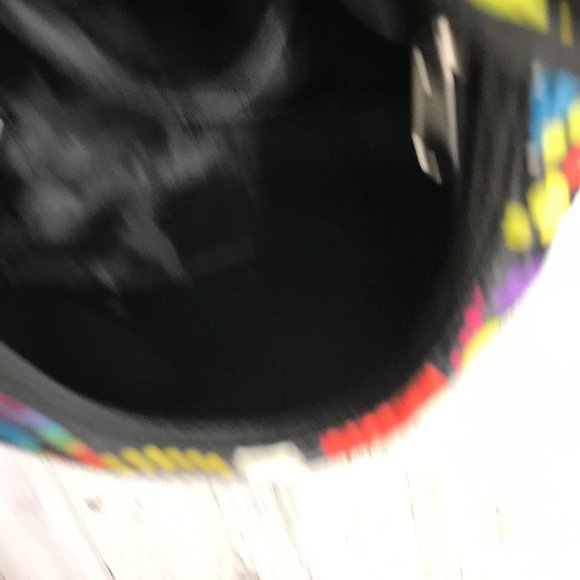 Colorful polka dot nylon shoulder bag tote - Picture 6 of 7